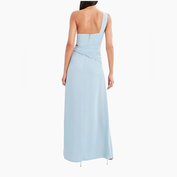 BCBG MAXAZRIAOne-Shoulder Cut-Out Bow Gown Size 8 - Picture 3 of 7